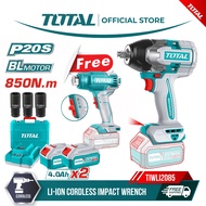 Total Li-ion Cordless Impact Wrench (500Nm / 850Nm) TIWLI2050 / TIWLI2085 - TOSLI240489