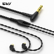 Cvj V2 thay thế cáp tai nghe cao tinh khiết không có oxy đồng Earbuds dòng 3.5mm có thể tháo rời IEM