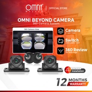 360° Kamera Kereta 3D AHD 720P & 1080P Kanta Kamera Panoramik Untuk Pemain Android Kereta Sistem 360