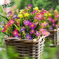 TAYLOR1 Artificial Flowers, Plastic Creative Fake Greenery Shrubs Plants, Faux Plants Fake UV Resistant Fake Flowers Home Indoor Outside