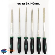WYNNS ชุดตะไบเพชร เกรด A 6 ตัวชุด ขนาด 3x140mm.4x160mm.  ทำจากเหล็กชุบแข็ง GCR15 ของแท้ คุณภาพดี