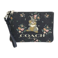 黑色 帆布 Disney Gallery Pouch 手拿包【COACH 寇馳】 91762