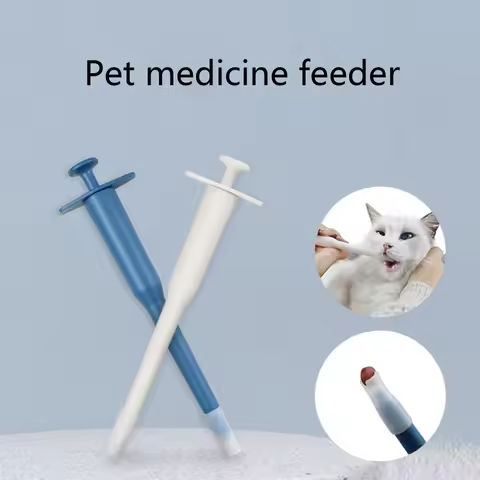 Pet Syringe Tablet Pill Gun Piller Push Dispenser Medicine Water Milk Feeding Syringe Dog Cat Tube F