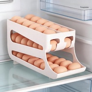 【CH*】 Double Layer Sliding Eggs Storage Container For Fridge Holds 12 Eggs