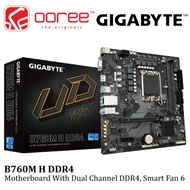 GIGABYTE B760M H DDR4 D4 1700 MOTHERBOARD COMBO PROCEESOR INTEL I3- 12100 / I5- 12400 /12400F /14400