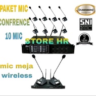 WIRELESS CONFERENCE TABLE MIC PACKAGE 10 MIC DUSENBERG CHAIR SERIAL
