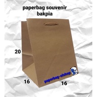 Brown souvenir paper bag (16x16x20)