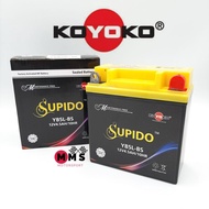Koyoko Supido Bateri Motosikal Gel Battery YB5L-BS YB5L LC135-V1 EX5 CLICK 110 ICON KRISS120 SMASH