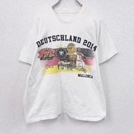 古著德國國家足球隊印花短袖T卹，白色