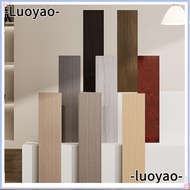 LUOYAO Skirting Line, Wood Grain Living Room Floor Tile Sticker, Self Adhesive Waterproof Windowsill Waist Line