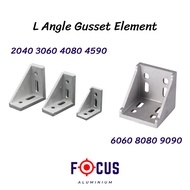 🇲🇾L Angle Bracket L Bracket Corner Bracket Gusset Element Aluminium Profile 2020 2040 3060 4080 4545