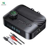 Bluetooth 5.3 Transmitter Receiver Tv Bluetooth Transmitter 3.5MM AUX  Wireless Handsfree Music Audi
