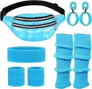 80s Outfit Women's Bum Bag Neon 90s 80s Outfit Women's Set with Bum Bag Women's Headband, Leg Warmer