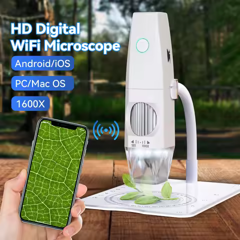 2MP 1080P 1000X/1600X Zoom WIFI Digital Microscope Camera CMOS Borescope Inspection Otoscope Handhel