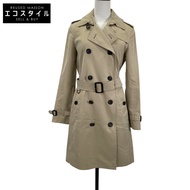 Burberry 米色 Kensington 長款風衣，38 碼