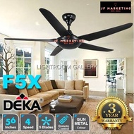 DEKA F5X 56" 5-BLADE 4 SPEED CEILING FAN WITH REMOTE CONTROL