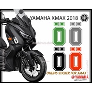 YAMAHA XMAX OHLINS BODY STICKER (YAMAHA XMAX 2018 - 2021 BODY STICKER)