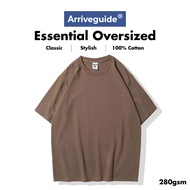 Arrive Guide 280gsm Unisex Oversized Plain Tshirt / Baju Oversize Tee / Tshirt Oversized - Matsutake