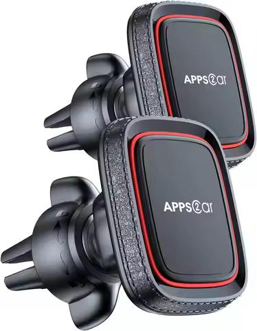 APPS2Car Phone Car Mount, Built in 6 Strong Magnets, Air Vent Cell Phone Holder for Car with Adjusta