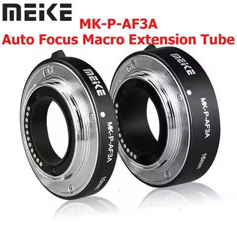 Meike MK-P-AF3A Macro Extension Tube Lens Adapter Autofocus 10mm+16mm for Olympus Panasonic