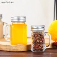 【MA】 1Pc 40ml Mini Jam Honey Jar Portable Leakproof Coffee Milk Juice Bottle With Lid Home Party Bar