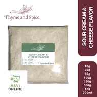 [POUCH] Sourcream & Cheese Flavor Powder 25 50 100G (Fries/Wings Flavoring Powder) Seasoning