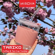 [HIROYA]TAMIKO Drink Bottle Tumbler Aesthetic Office Transparent Water Starbucks Coffee Cup Aesthetic Coffee And Tea Water Bottle Minimalist Takeaway Cup
