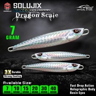 Micro Jig 7 grams MONGKALO SOLUJIX Hologram Naked Silver Sea Fishing Bait 7 grams Ultralight Killer 