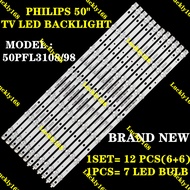 NEW 12PCS 50PFL3108S/98 PHILIPS 50" TV LED BACKLIGHT (LAMP TV) PHILIPS 50 INCH LED TV BACKLIGHT 50PFL3108S 50PFL3108