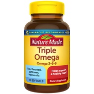 Nature Made Triple Omega 3-6-9, 60 Softgels, Omega Supplement For Heart Health (Pack of 3)