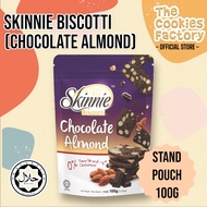 SKINNIE Biscotti: Chocolate Almond Biscotti 100G (Stand Pouch)