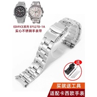 8BQ6 Adapt to Casio Watch EF527D-1AV Original Replacement Solid Stainless Steel Band Men's Watch Cha
