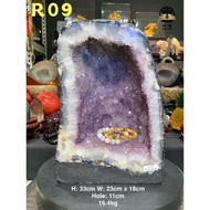 Fengshui crystal cave geode nice lavender purple Five Elements Civil Engineering Natural Amethyst ca
