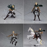 Figma 446 Attack On Titan Erwin Smith Tersedia Anime Action Figure Model Koleksi Mainan Peminat Hias