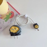 Case Charger Cable Protective Cover for Apple 18/20 W Charger Head - Spongebob Hoodi