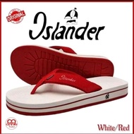 AUTENTIC WHITE/RED ISLANDER SLIPPERS for Men & Women Outdoor Activities