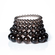 【正佳珠寶】冰種黑曜石手珠 6mm 8mm 10mm 12mm 14mm 16mm