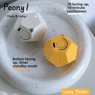 PEONY1 Automatic Rotating Timer, 2 Volume Adjustable 1/3/5/10/15/20/25/30/45/60/90min USB Rechargeab