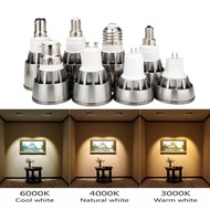 Cob Led Spotlight Bulb Decoration E14 E27 GU10 GU5.3 B22 Power Cold Energy Bulbs White Neutral Home 