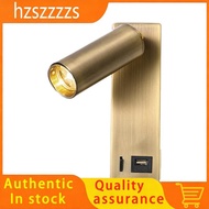 【hzszzzzs】3W LED Wall Lamp Embedded and Rotatable Reading Light USB Focus Light for Bedroom Bedside 