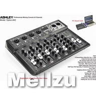 Mixer Ashley Option 602 Original 6 Channel Bluetooth - PC Soundcard