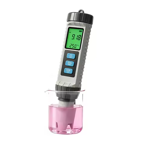 8-In-1 PH Meter TDS EC PH CL S.G SALT ORP LCD Digital Water Quality Tester Pen For Aquarium Pool Aqu