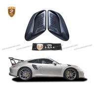 Real Carbon Fiber Rear Mudguard Fits For Porsche 911 991.2 high quality dry carbon fibre Fender Lini