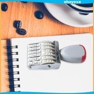 [Ehoyoxa] 6 Digit Dial Stamp Number Seal Digit Stamp Vintage Trolley Dial Stamp Digit 5mm