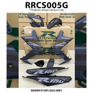 Cover Set Rapido Suzuki Raider R150Fi 2022 Grey R150 Fi Accessories Motor Body Coverset R150 fi RAID