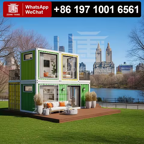 Anti Rust Mobile Home Durable Flat Pack Home Personal Office Luxury Tiny House Container Home Premad