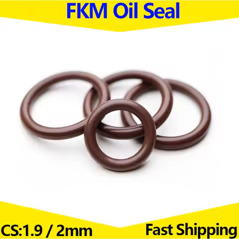 CS 1.9mm 2mm,Brown FKM O Ring,Fluorine Rubber O-Ring Gasket, Mechanical Seal Washer,Sealing Ring, OD