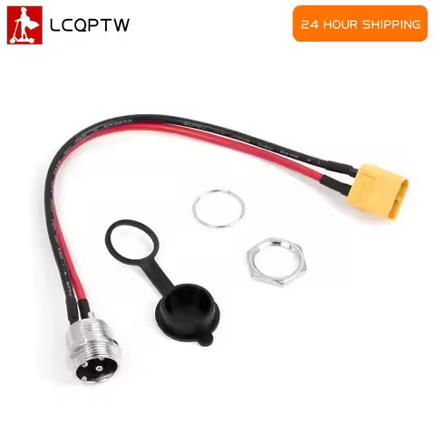 XT60 XT30 3 Pins Charging Port GX16 for VSETT 8 8+ 9 9+ 10+ ZERO 8 9 10 8X 10X 11X Speedual Electric