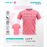 FELET SHIRT ORIGINAL H77 CORAL PINK  APPAREL PLAIN TEE