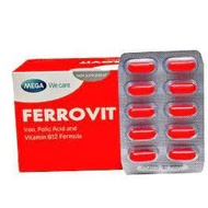 Ferrovit Iron Supplement Ferrous Fumarate, Vitamin B12, Folic Acid 50capsules
